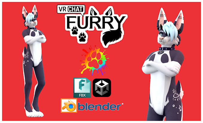 Bestseller - edit or create a custom 3d nsfw furry model for vrchat