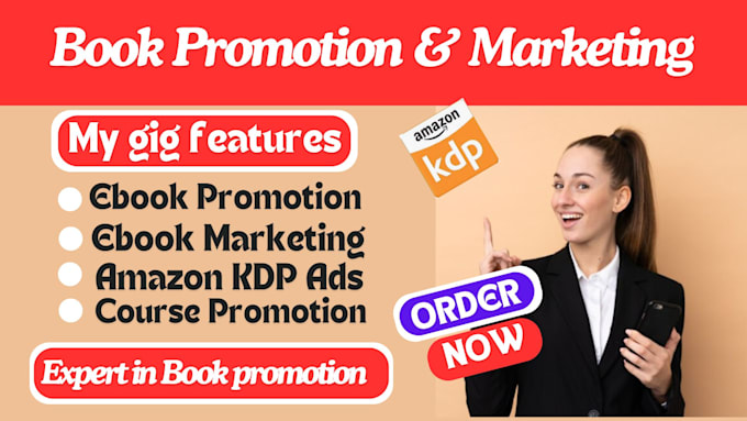 Gig Preview - Do ebook promotion, online course promotion, ebook marketing, amazon KDP ads