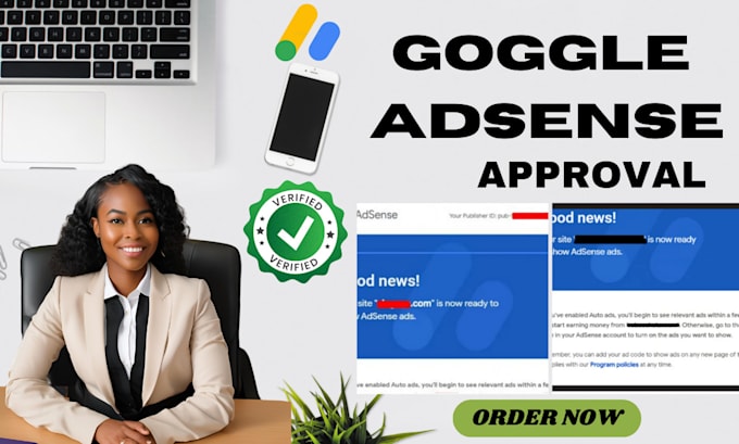 Gig Preview - Get google adsense approval guaranteed, passive income, adsense approved