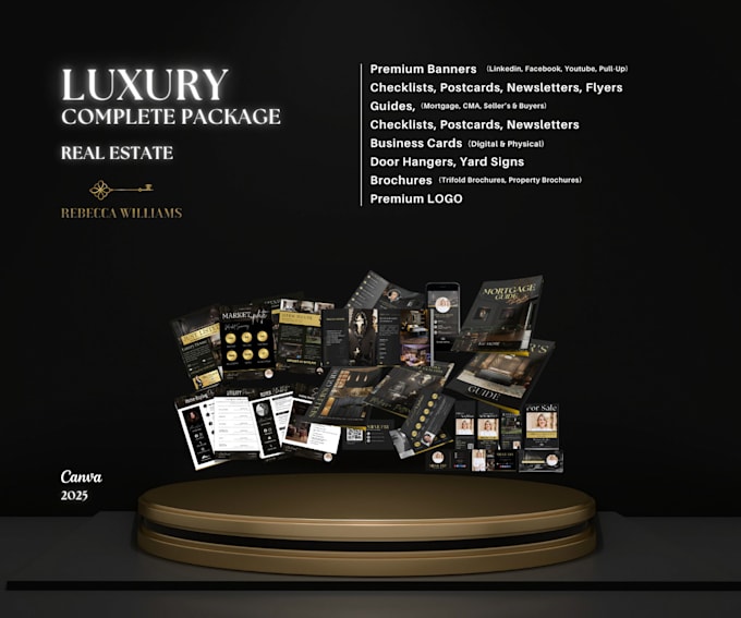 Gig Preview - Create your luxury real estate brand, luxury realtor