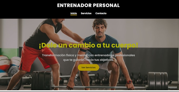 Gig Preview - Design a modern, responsive personal trainer website