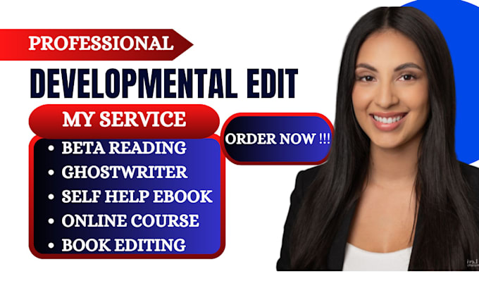 Gig Preview - Be your developmental book editor self help ebook writer beta reading novel book