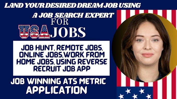 Gig Preview - Job bid search and apply for remote job in usa till you land official interviews