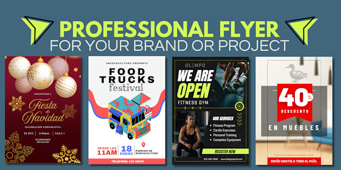 Gig Preview - Design a professional flyer for your brand or project