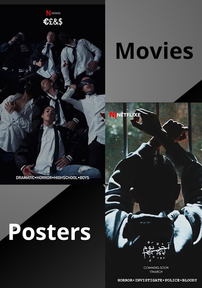 Gig Preview - Creat custom movie and TV shows posters professionally