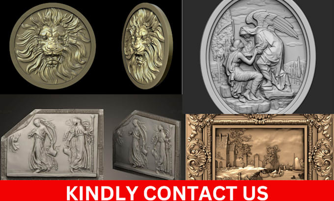 Gig Preview - Sculpt custom 3d bas relief coin design medallion, 3d printing models stl files