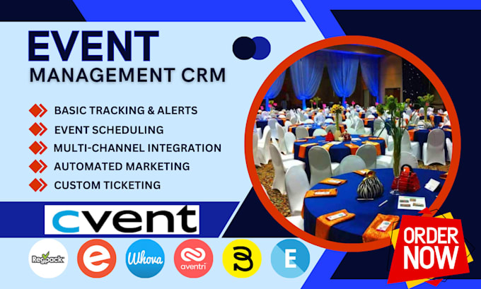 Gig Preview - Setup cvent eventbrite whova aventri bizzabo eventzilla event management crm