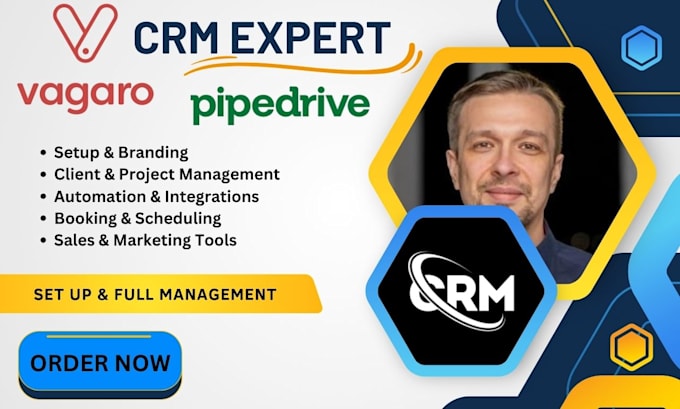 Gig Preview - Set up pipedrive CRM and vagaro CRM for sales automation and business management