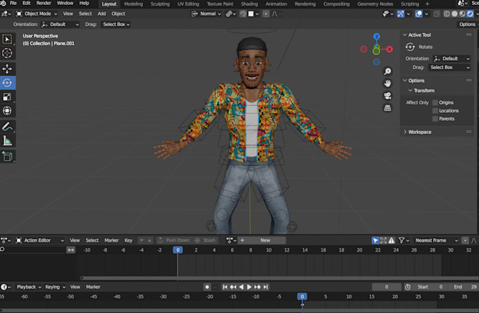 Gig Preview - Do blender 3d character rigging, 3d blender animation, wonder dynamics, unreal