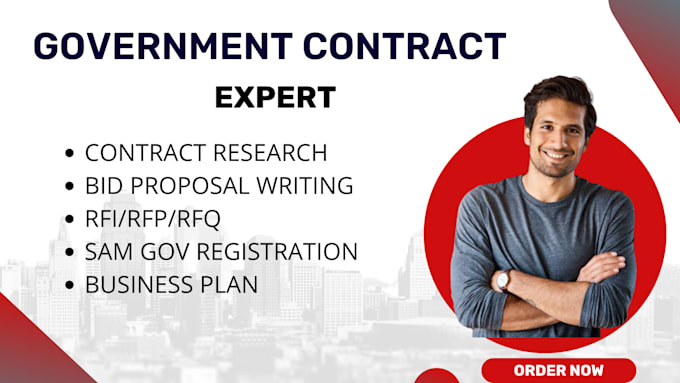 Gig Preview - Do contract research, bid proposal writing, rfp, rfi for government contract