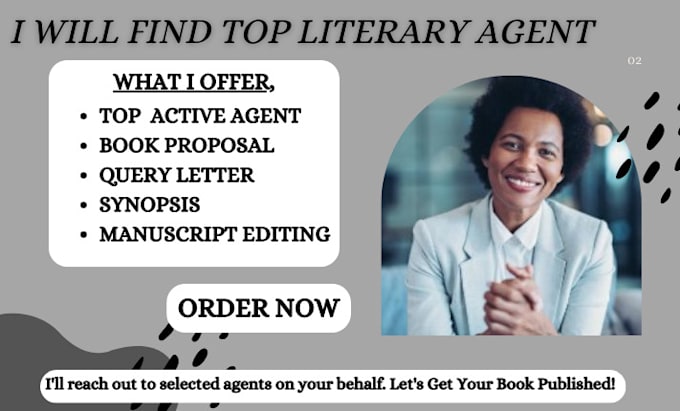 Gig Preview - Find top responding literary agent for your manuscript and critique query letter