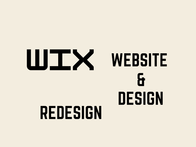 Bestseller - design and redesign wix website