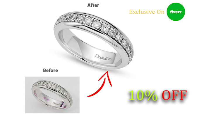 Gig Preview - Do jewelry retouch, jewelry photo retouching