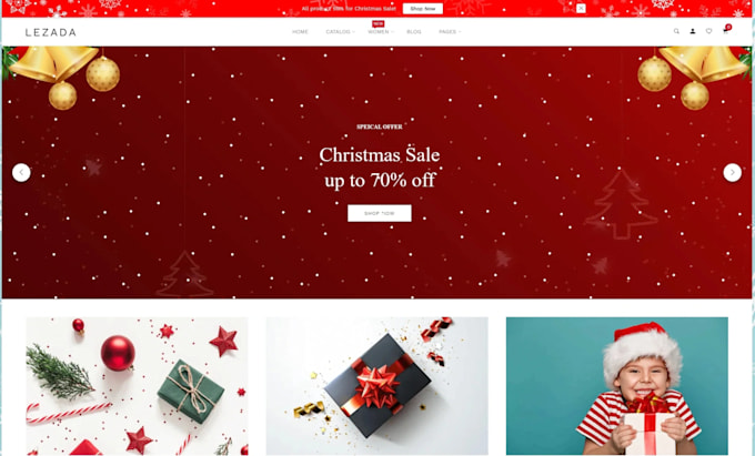 Bestseller - do christmas shopify etsy store christmas dropshipping shopify etsy store design