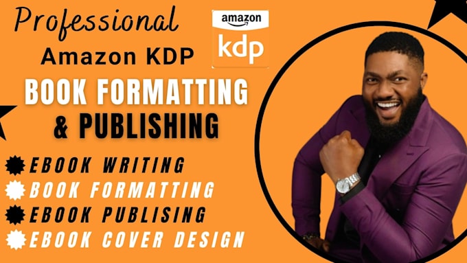 Gig Preview - Do KDP book and ebook formatting, amazon KDP book publishing, ebook cover design