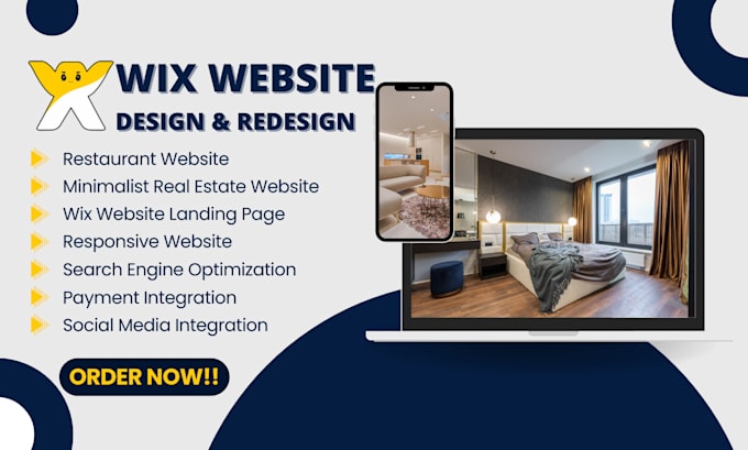 Gig Preview - Redesign minimalist real estate investor website, restaurant website design