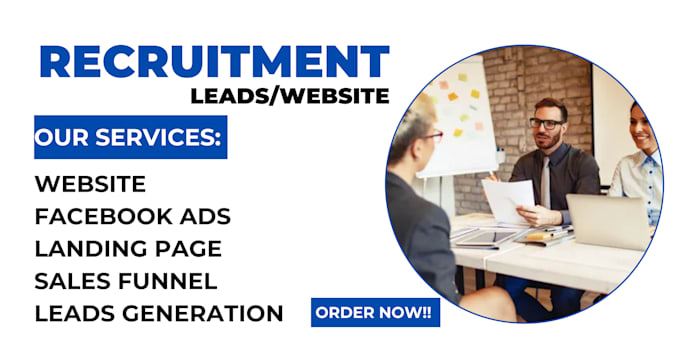 Gig Preview - Generate hot and exclusive recruitment leads MLM sales funnel MLM landing page