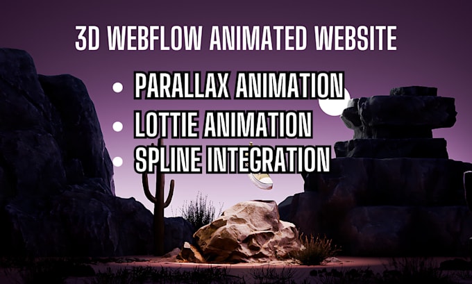 Gig Preview - Create interactive 3d webflow animated website threejs webgl webflow animation