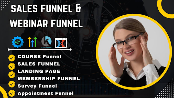 Gig Preview - Setup high converting sales funnel, webinar funnel, membership funnel using ghl