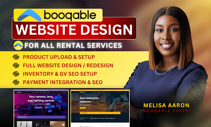 Gig Preview - Build booqable rental website, online booking website booqable online rental SEO