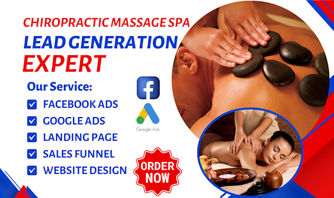 Gig Preview - Generate chiropractic massage spa massage  acupuncture chiropractic website lead