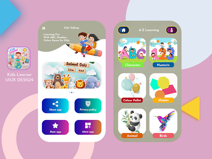 Gig Preview - Build ai kids learning app, ar kid learning app, educational app, ai quiz app