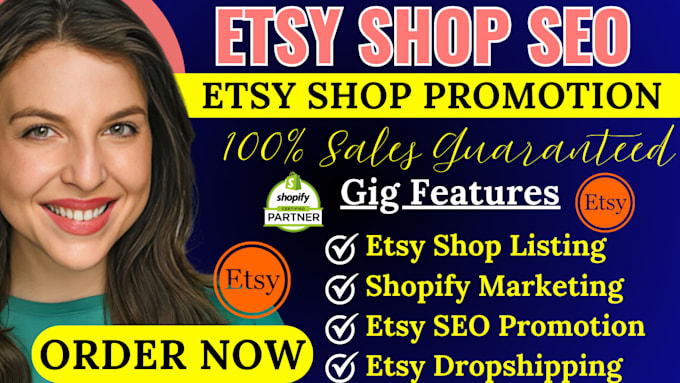 Gig Preview - Rank etsy shop, etsy SEO, etsy pinterest marketing, complete shopify marketing