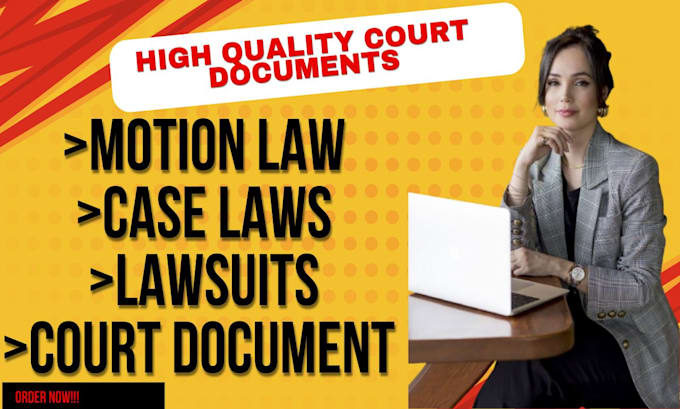 Bestseller - draft motion to dismiss, petitions, motions, appeals,mou, injunctions, nda