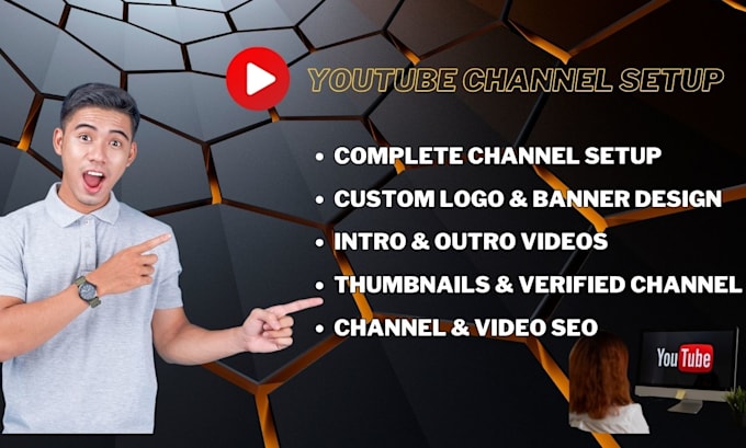 Gig Preview - Make high quality yt intro,yt outro,youtube banner,channel logo