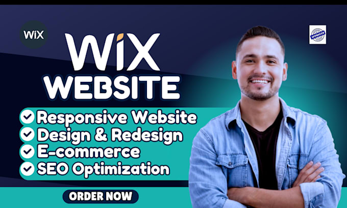 Gig Preview - Design, redesign and revamp wix website, business and ecommerce wix website