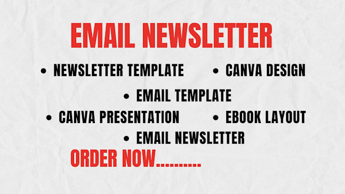 Gig Preview - Design canva editable business, marketing email, newsletter template,card design