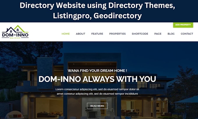 Gig Preview - Create directory website using directory themes listingpro geodirectory