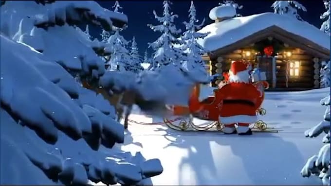 Gig Preview - Do 3d merry christmas animation video,3d animated christmas cartoon shorts,music