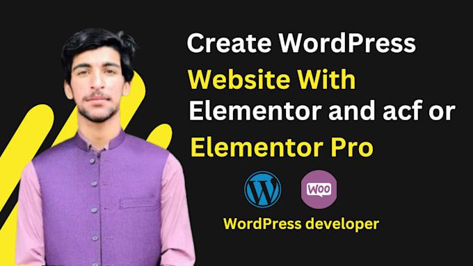 Gig Preview - Create wordpress website with elementor and acf or elementor pro