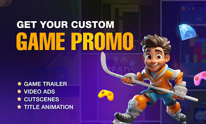 Gig Preview - Create professional game promo, trailer videos