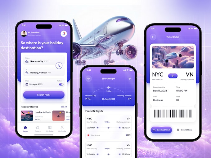 Gig Preview - Develop flight booking app, tour travel app, traveling booking app