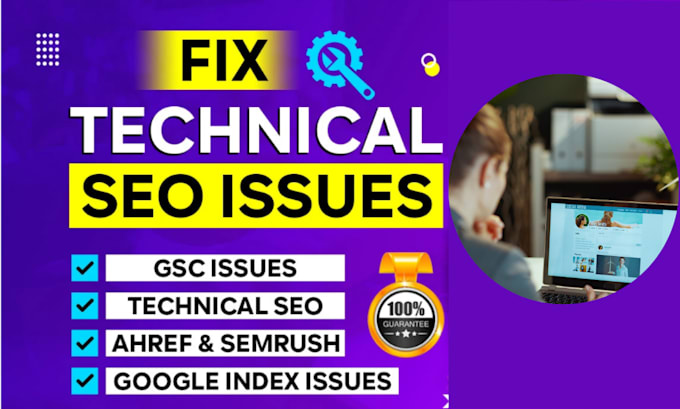 Gig Preview - Fix google search console indexing errors, technical seo issues