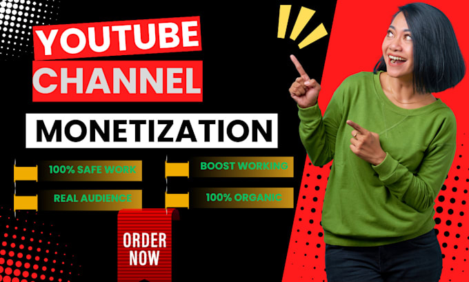 Gig Preview - Do organic youtube channael monitization and promotion