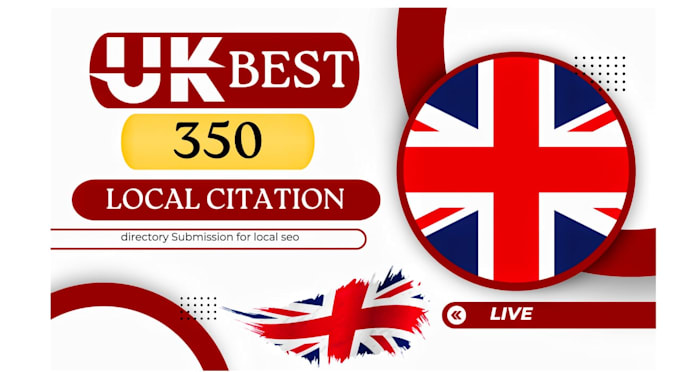 Gig Preview - Do top UK 350 local citations and directory submission for local SEO