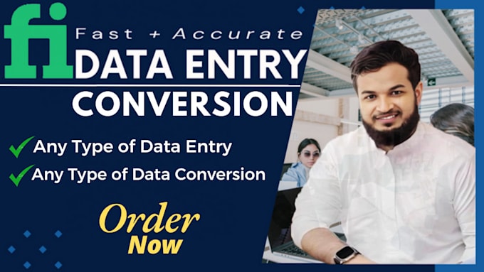 Gig Preview - Do fast accurate data entry and conversion