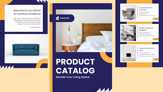 Gig Preview - Design product catalogs, brochures, , booklet, and lookbooks for your business