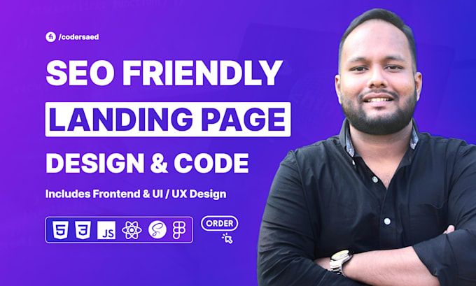 Gig Preview - Design SEO friendly html landing page or web development