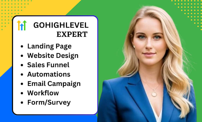 Gig Preview - Gohighlevel landing page gohighlevel website gohighlevel sales funnel ghl expert