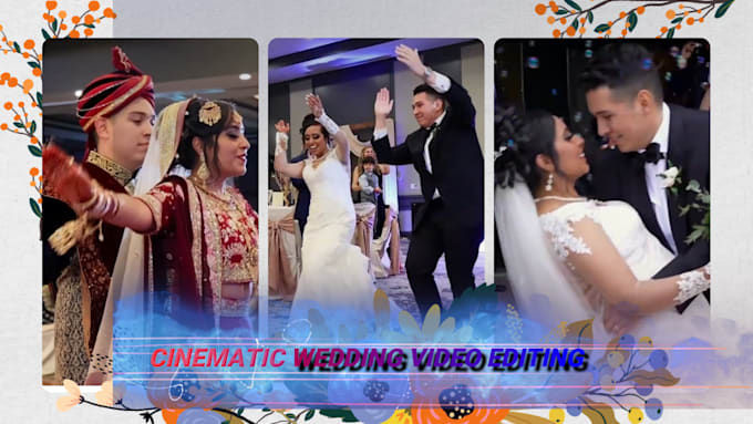 Gig Preview - Edit your wedding videos to a cinematic masterpiece movie