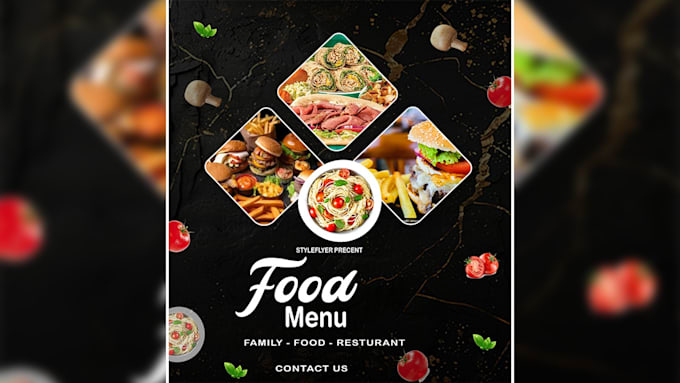 Gig Preview - Design restaurant and food menu posters flyers and pakging design