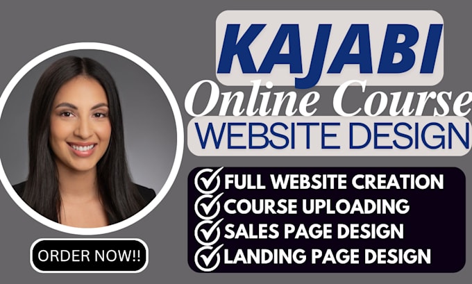 Gig Preview - Do kajabi website design, landing pages, kajabi online course, sales page