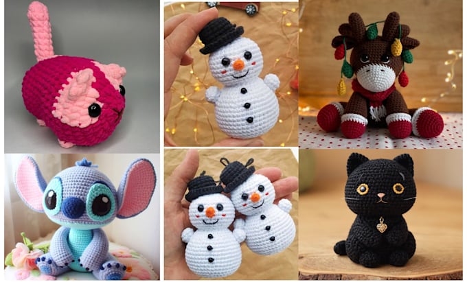 Gig Preview - Write amigurumi patterns design detailed crochet patterns with photos and videos