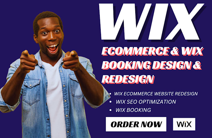 Gig Preview - Create a professional wix website with booking and ecommerce features, wix store