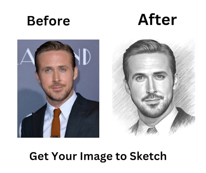 Gig Preview - Create pencil sketch, image to pencil sketch for profile picutre, desktop picutr