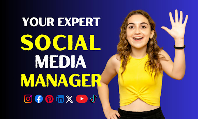 Gig Preview - Be your social media marketing manager or do promotion